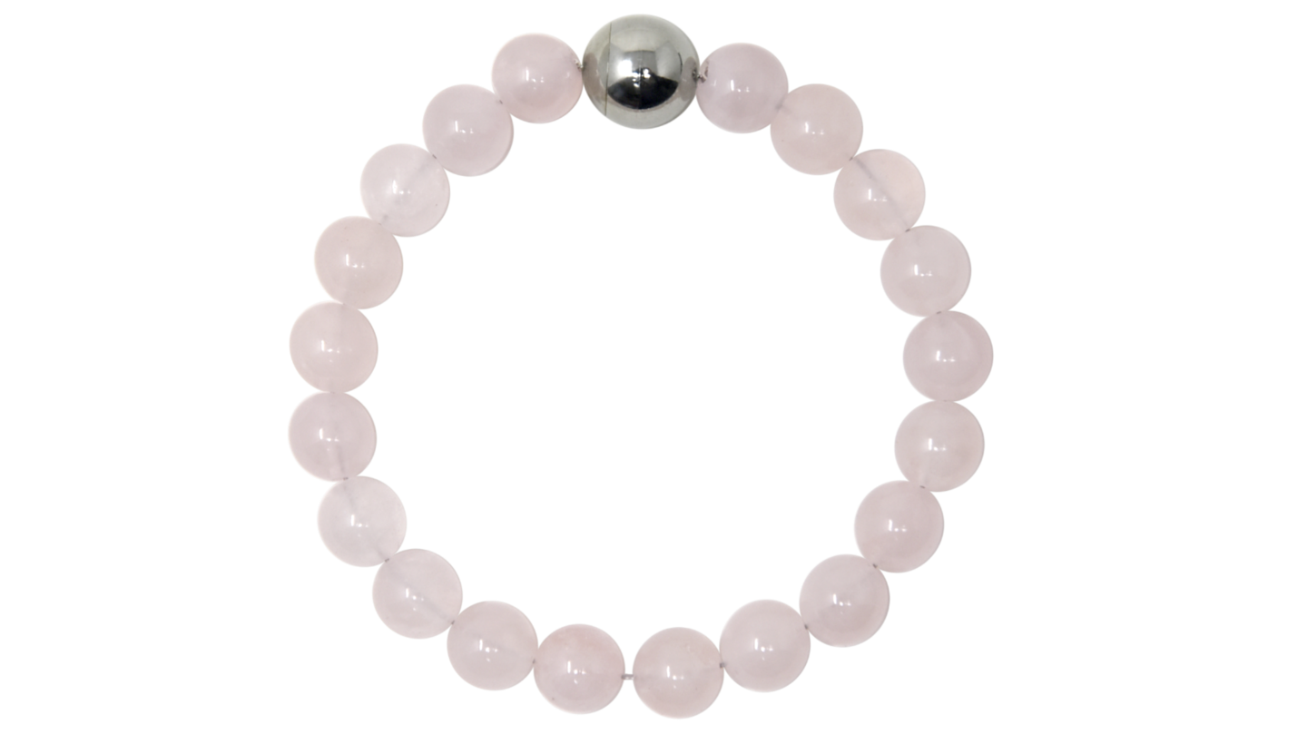 遺骨の入るブレスレット ローズクォーツ