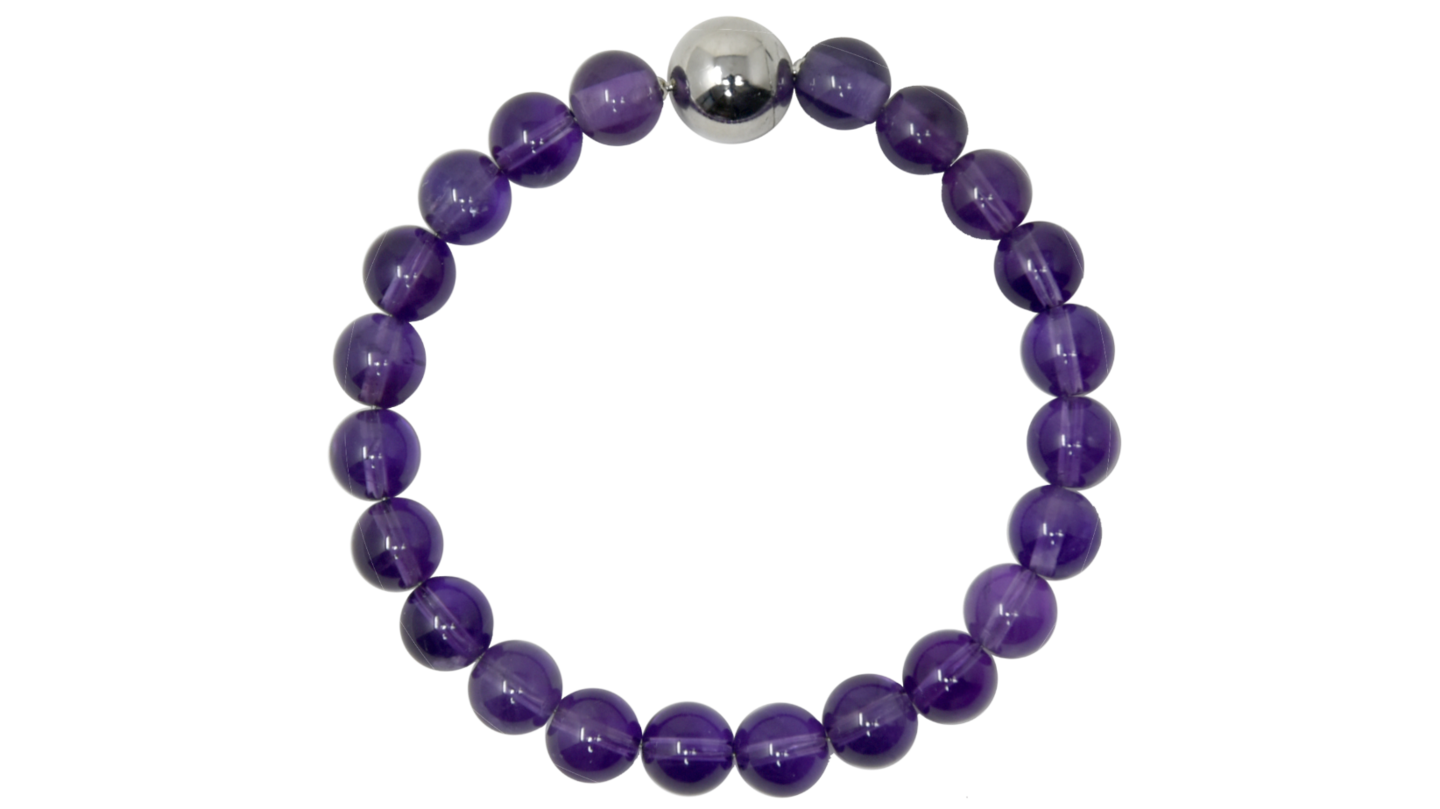 遺骨の入るブレスレット アメジスト